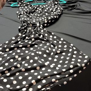 Navy Blue polka dotted dress